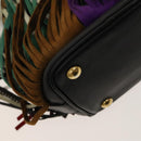 SAINT LAURENT Emmanuel Hand Bag Leather 2way Multicolor GT357603 Auth 116482-17