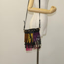 SAINT LAURENT Emmanuel Hand Bag Leather 2way Multicolor GT357603 Auth 116482-22