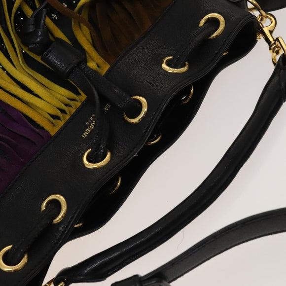 SAINT LAURENT Emmanuel Hand Bag Leather 2way Multicolor GT357603 Auth 116482