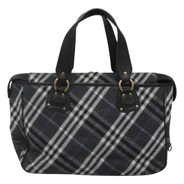 BURBERRY Nova Check Blue Label Tote Bag Wool Blue Auth 116491 - 0