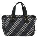BURBERRY Nova Check Blue Label Tote Bag Wool Blue Auth 116491-2