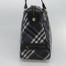 BURBERRY Nova Check Blue Label Tote Bag Wool Blue Auth 116491-3
