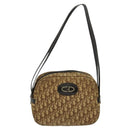 Christian Dior Trotter Canvas Shoulder Bag Brown Auth 116492-13