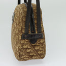 Christian Dior Trotter Canvas Shoulder Bag Brown Auth 116492-4
