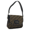 Christian Dior Trotter Canvas Shoulder Bag Navy Auth 116498-1