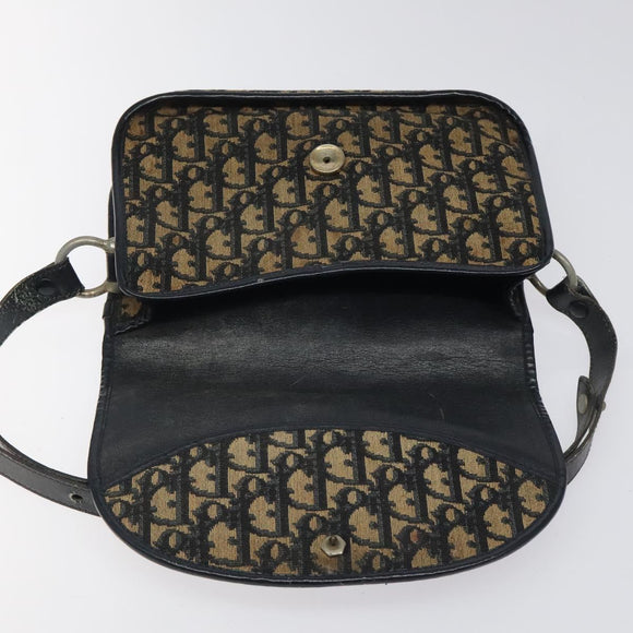 Christian Dior Trotter Canvas Shoulder Bag Navy Auth 116498