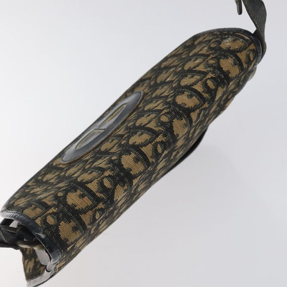 Christian Dior Trotter Canvas Shoulder Bag Navy Auth 116498