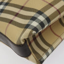 BURBERRY Nova Check Shoulder Bag PVC Beige Auth 116514-14