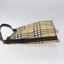 BURBERRY Nova Check Shoulder Bag PVC Beige Auth 116514-4