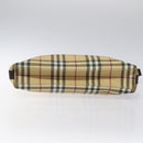 BURBERRY Nova Check Shoulder Bag PVC Beige Auth 116514-5