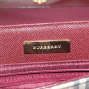 BURBERRY Nova Check Shoulder Bag Canvas Beige Auth 116522-17