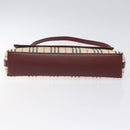 BURBERRY Nova Check Shoulder Bag Canvas Beige Auth 116522-5