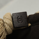 CHANEL Camelia Tote Bag Canvas Black CC Auth 116525-19