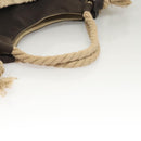 CHANEL Camelia Tote Bag Canvas Black CC Auth 116525-7