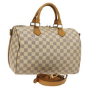 LOUIS VUITTON Damier Azur Speedy Bandouliere 30 Hand Bag 2way N41052 Auth 116527-1