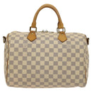 LOUIS VUITTON Damier Azur Speedy Bandouliere 30 Hand Bag 2way N41052 Auth 116527-2