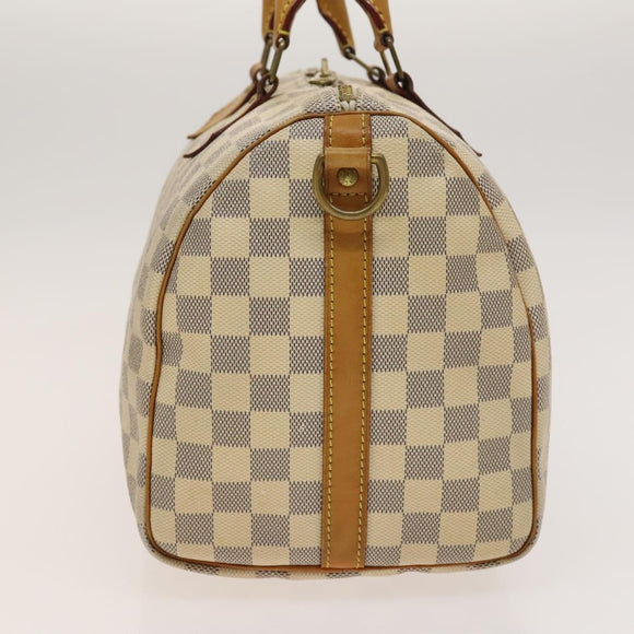 LOUIS VUITTON Damier Azur Speedy Bandouliere 30 Hand Bag 2way N41052 Auth 116527