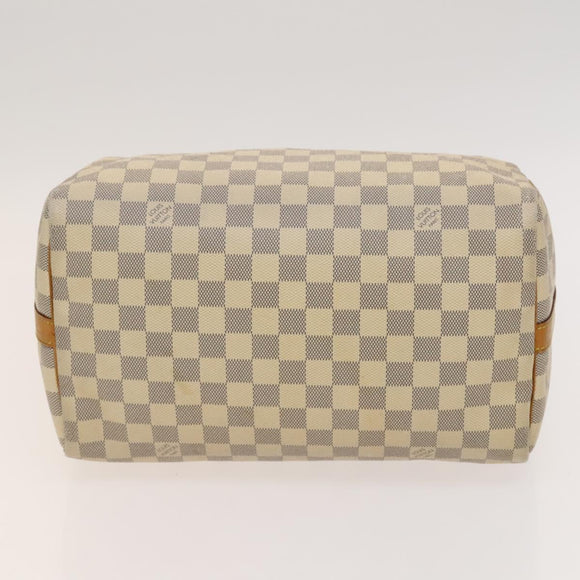 LOUIS VUITTON Damier Azur Speedy Bandouliere 30 Hand Bag 2way N41052 Auth 116527