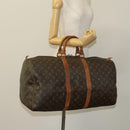 LOUIS VUITTON Monogram Keepall 55 Boston Bag M41424 LV Auth 116532-22