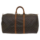 LOUIS VUITTON Monogram Keepall 55 Boston Bag M41424 LV Auth 116532-13