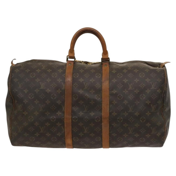LOUIS VUITTON Monogram Keepall 55 Boston Bag M41424 LV Auth 116532