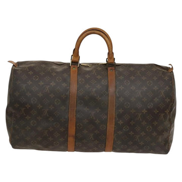 LOUIS VUITTON Monogram Keepall 55 Boston Bag M41424 LV Auth 116532 - 0