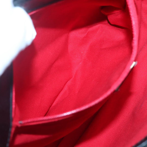 Burberrys Nova Check Blue Label Shoulder Bag Wool Khaki Silver Auth 116541