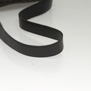 CELINE Macadam Canvas Shoulder Bag PVC Leather Black Gold Auth 116559-7