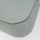 Salvatore Ferragamo Gancini Shoulder Bag Leather Light Blue Silver Auth 116561-15