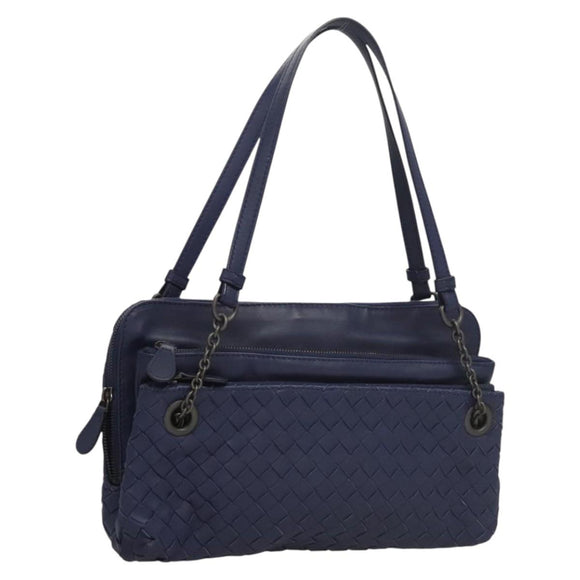 BOTTEGA VENETA INTRECCIATO Hand Bag Leather Navy Auth 116562V
