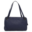 BOTTEGA VENETA INTRECCIATO Hand Bag Leather Navy Auth 116562V-2
