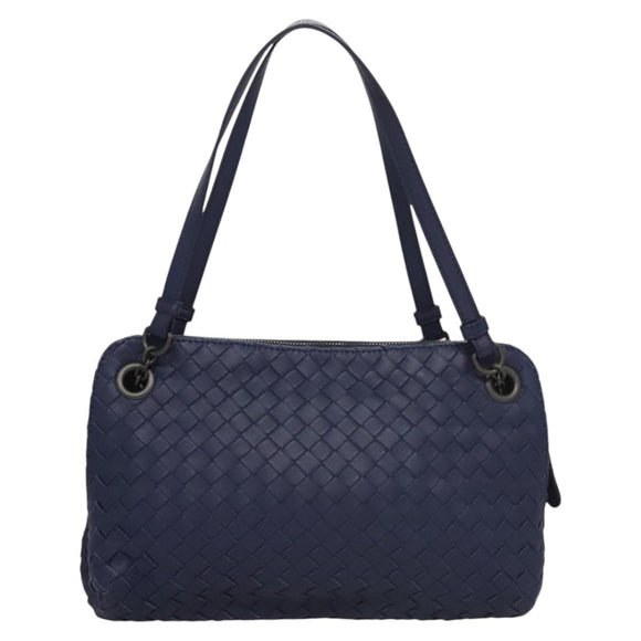 BOTTEGA VENETA INTRECCIATO Hand Bag Leather Navy Auth 116562V