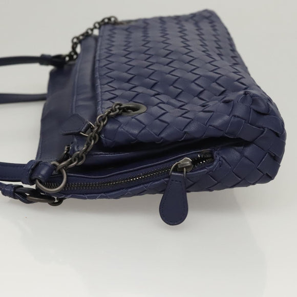 BOTTEGA VENETA INTRECCIATO Hand Bag Leather Navy Auth 116562V