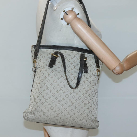 LOUIS VUITTON Monogram Mini Françoise 2Way Tote Bag Khaki M92209 Auth 116567
