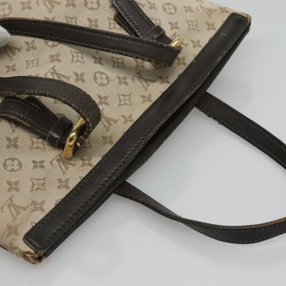 LOUIS VUITTON Monogram Mini Françoise 2Way Tote Bag Khaki M92209 Auth 116567
