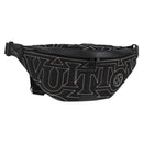 LOUIS VUITTON LV Snow Discovery Bum Bag PM Bag Nylon Black M21427 Auth 116570SM-1