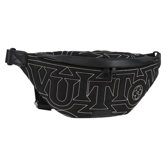 LOUIS VUITTON LV Snow Discovery Bum Bag PM Bag Nylon Black M21427 Auth 116570SM