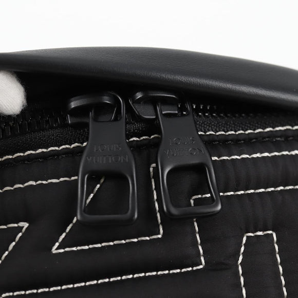 LOUIS VUITTON LV Snow Discovery Bum Bag PM Bag Nylon Black M21427 Auth 116570SM