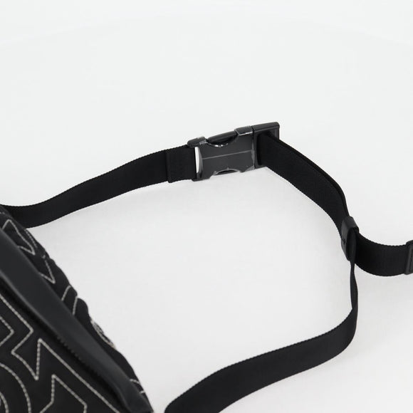 LOUIS VUITTON LV Snow Discovery Bum Bag PM Bag Nylon Black M21427 Auth 116570SM