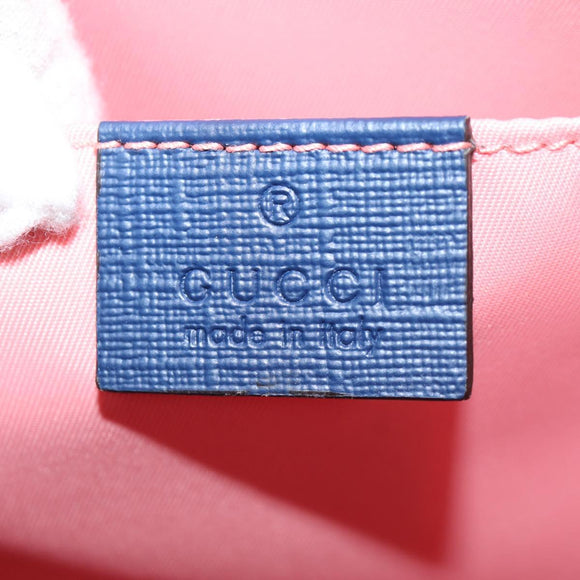 GUCCI GG Supreme Children's Hand Bag PVC Pink Silver 605614 Auth 116571AM