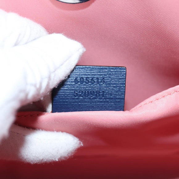 GUCCI GG Supreme Children's Hand Bag PVC Pink Silver 605614 Auth 116571AM