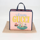 GUCCI GG Supreme Children's Hand Bag PVC Pink Silver 605614 Auth 116571AM-12