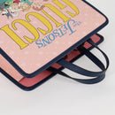 GUCCI GG Supreme Children's Hand Bag PVC Pink Silver 605614 Auth 116571AM-6