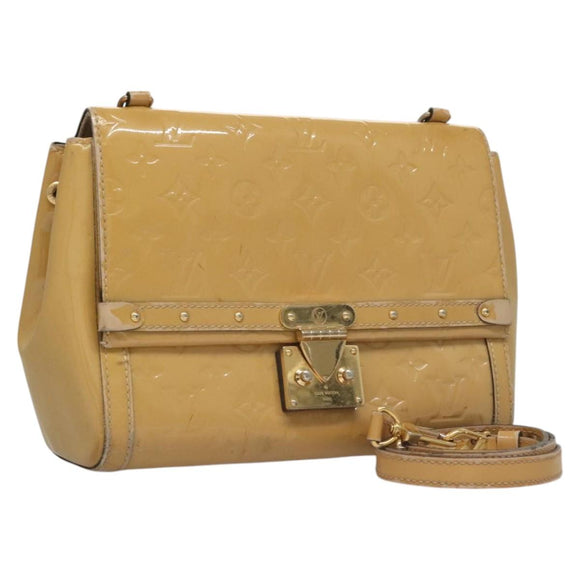 LOUIS VUITTON Monogram Vernis Venice Shoulder Bag Citrin M90277 LV Auth 116576