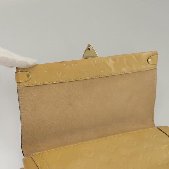 LOUIS VUITTON Monogram Vernis Venice Shoulder Bag Citrin M90277 LV Auth 116576