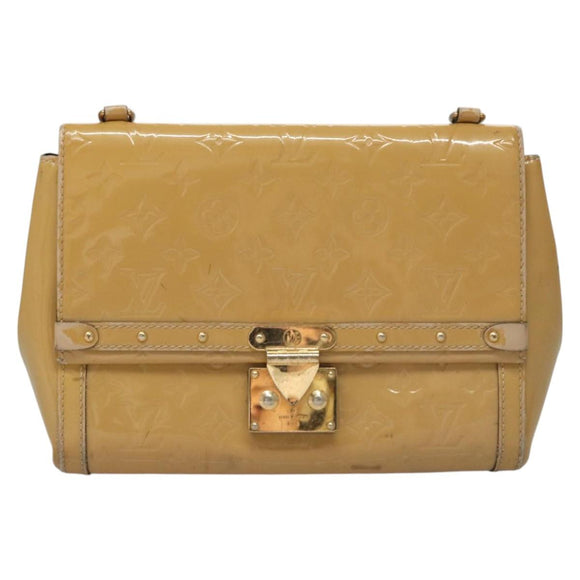 LOUIS VUITTON Monogram Vernis Venice Shoulder Bag Citrin M90277 LV Auth 116576