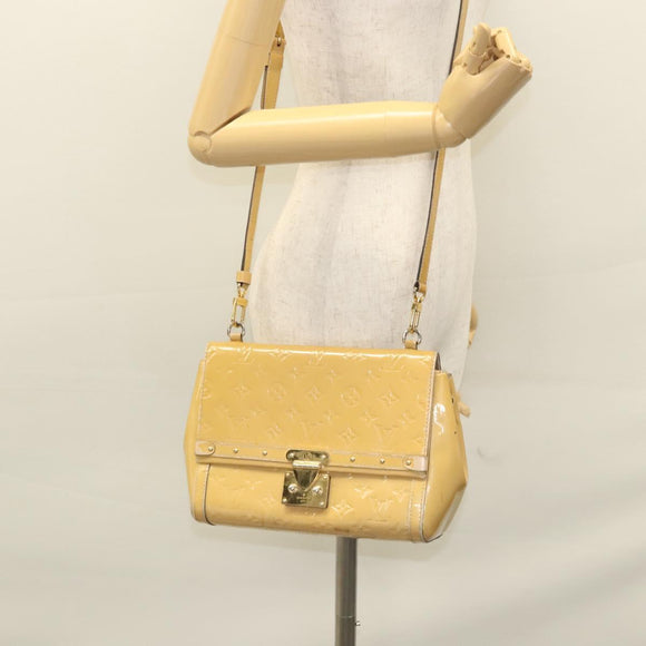 LOUIS VUITTON Monogram Vernis Venice Shoulder Bag Citrin M90277 LV Auth 116576