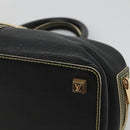 LOUIS VUITTON Suhari Angenu PM Hand Bag Leather Black M91805 LV Auth 116592-9