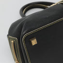 LOUIS VUITTON Suhari Angenu PM Hand Bag Leather Black M91805 LV Auth 116592-15