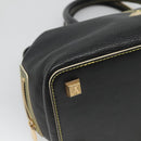 LOUIS VUITTON Suhari Angenu PM Hand Bag Leather Black M91805 LV Auth 116592-17